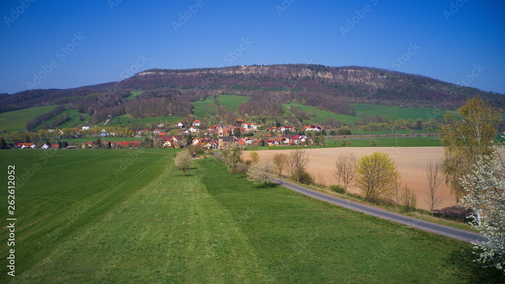 Kälberfeld. Vogelperspektive. 