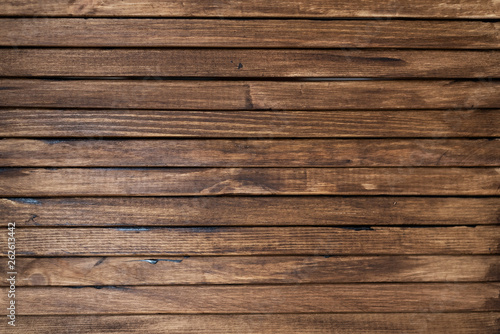 Brown wooden plank board texture background.