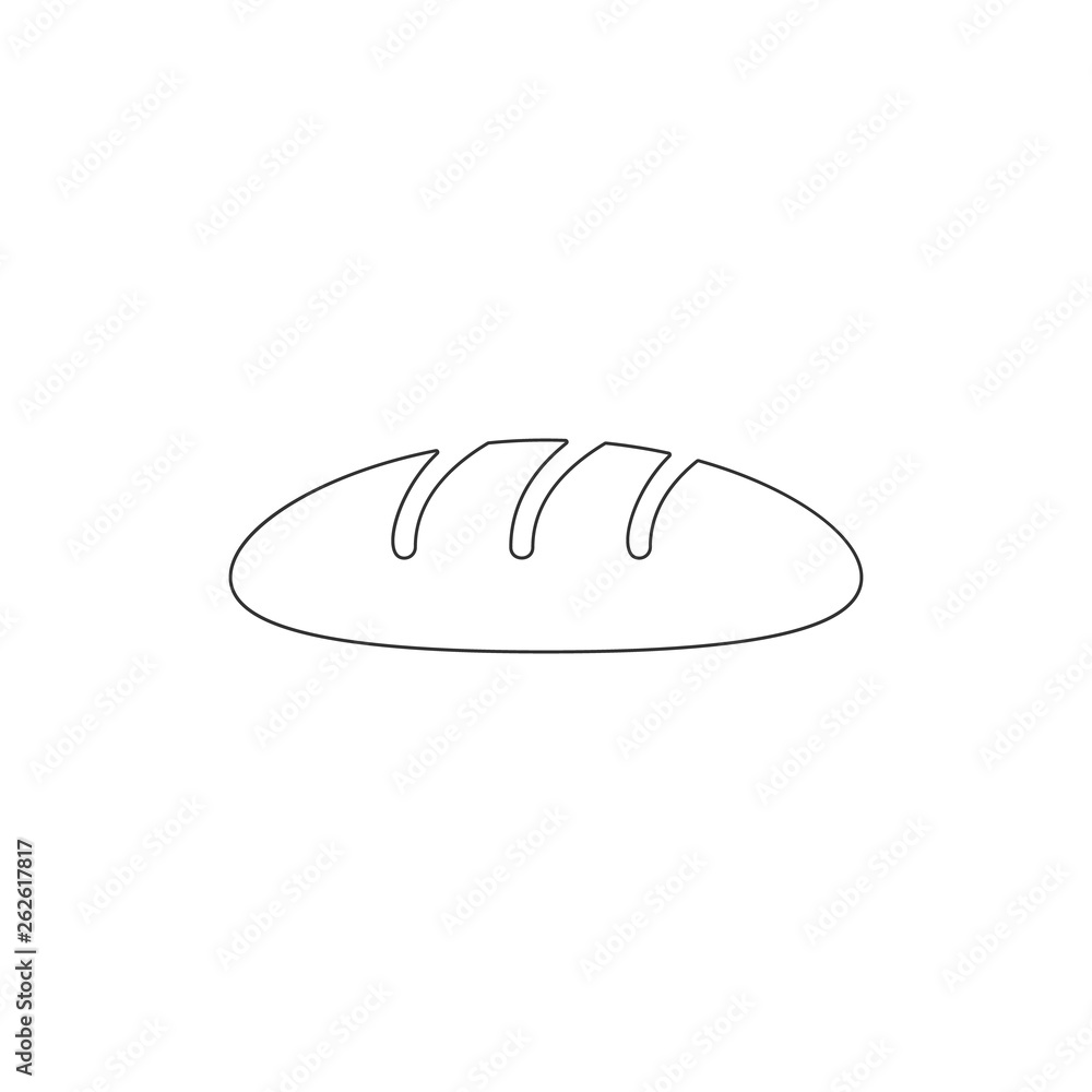 bread outline icon. Elements of Easter illustration icon. Signs and symbols can be used for web, logo, mobile app, UI, UX bread outline icon. Elements of Easter illustration icon. Signs and symbols can be used for web, logo, mobile app, UI, UX