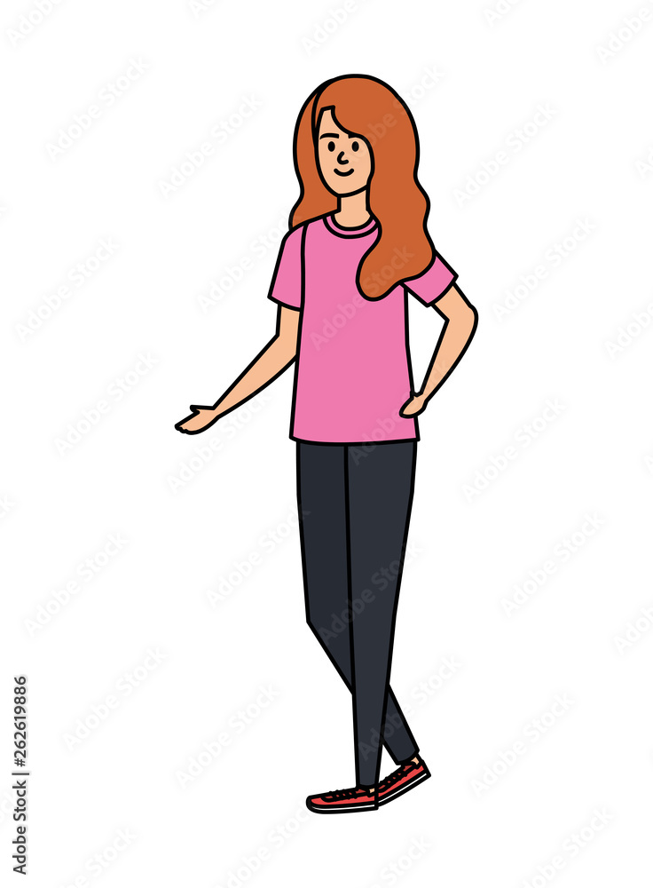 beautiful young woman character beautiful young woman character