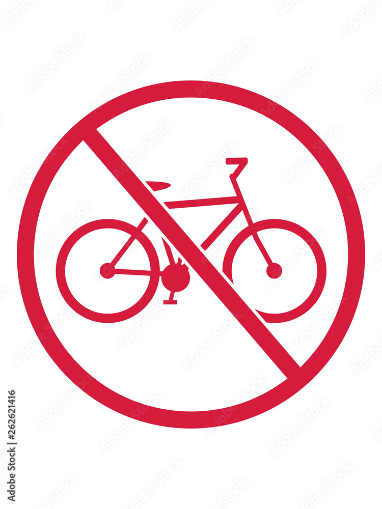 verboten schild kein fahrrad zone fahren bike drahtesel gesund clipart  design mountainbike herrenfahrrad logo Stock Illustration | Adobe Stock