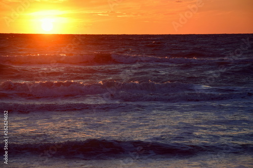 sunset beach wide