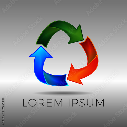 Logo Ciclo Reciclagem em Cores