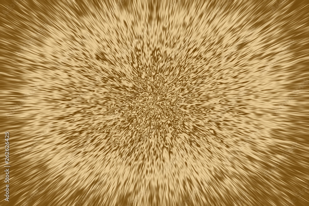 Fototapeta premium Gold ray background and glowing beam texture, metal.