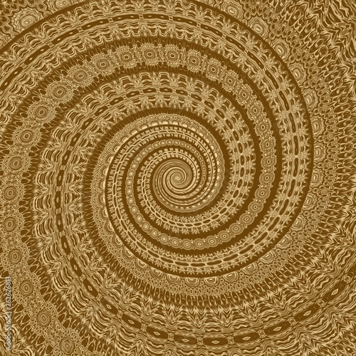 Gold spiral abstract background and swirl wallpaper   golden.
