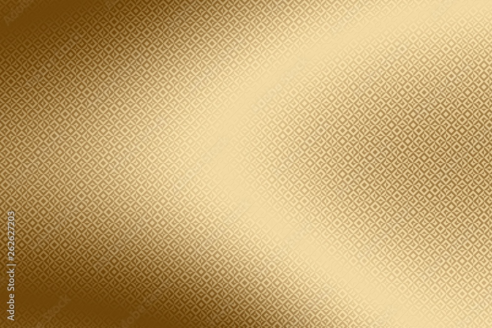 Obraz premium Imprint golden background and gold print on shiny foil, pattern