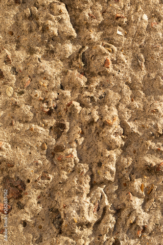 Wall of the house. Concrete coating. Cement slab.