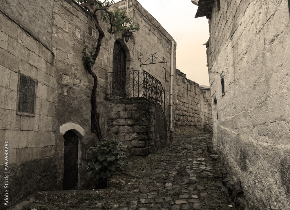 street in ürgüp town of cappadocia