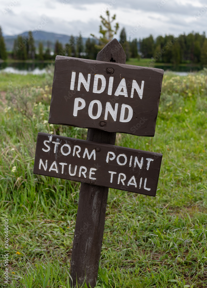 Sign for Indian Pond