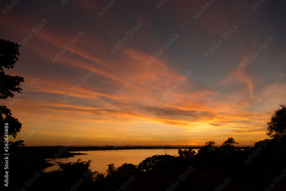 Beautiful Sunrise In The Brazilian Beach Beautiful Sunrise In The Brazilian Beach