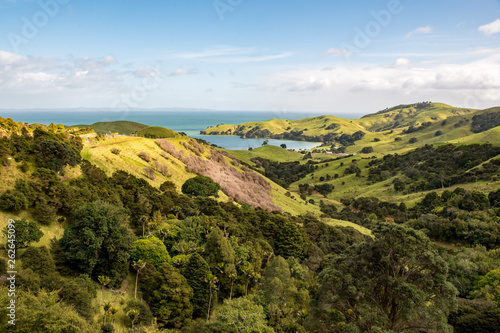 panorama of mountains and the ocean