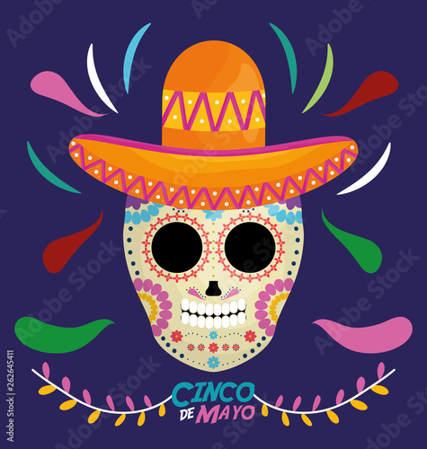 cinco de mayo death mask