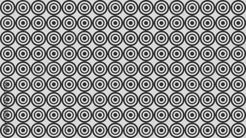 Black and Grey Concentric Circles Pattern Background