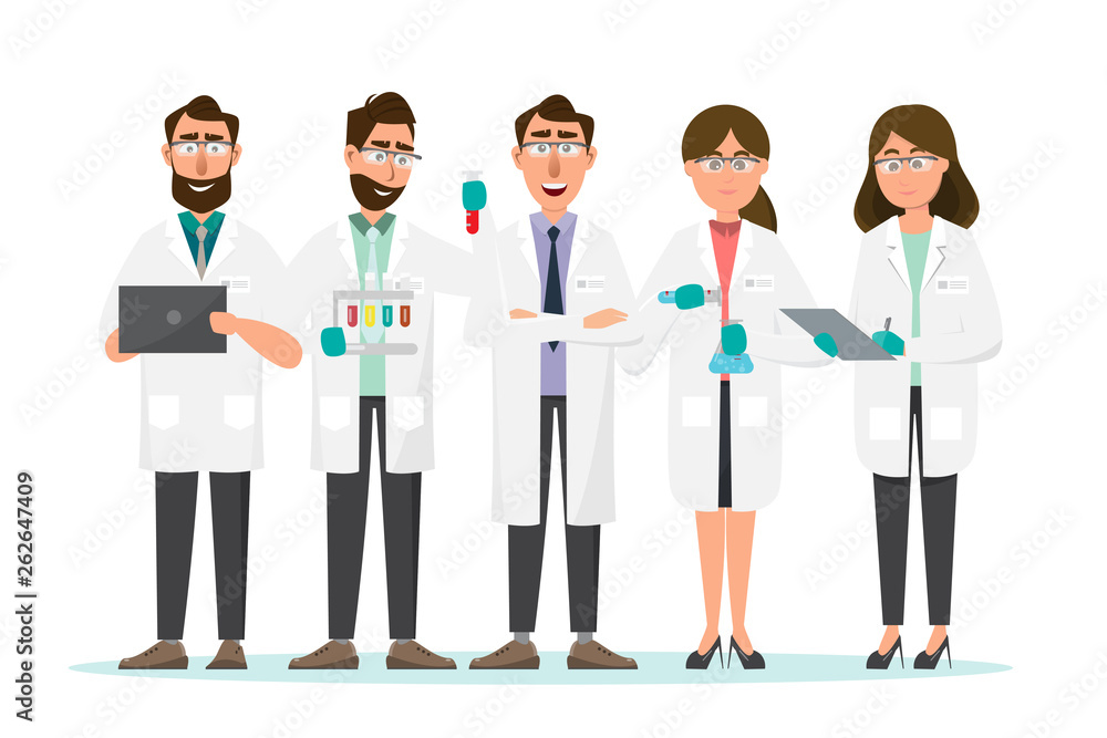 medical concept. Scientists man and woman research in a laboratory lab medical concept. Scientists man and woman research in a laboratory lab