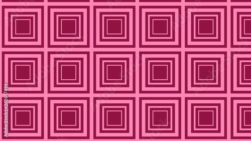 Pink Concentric Squares Background Pattern Illustrator