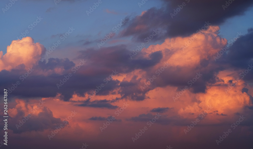 colorful dramatic sky with cloud at sunset colorful dramatic sky with cloud at sunset