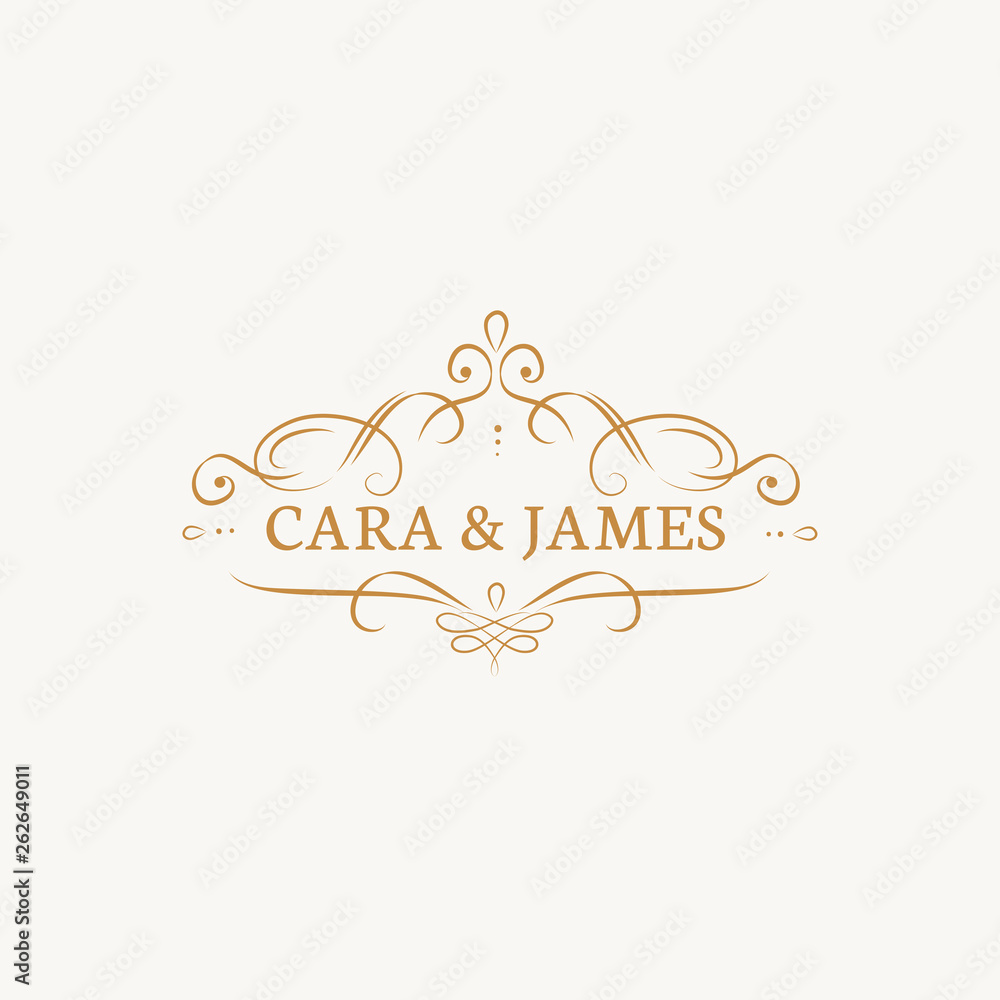 Wedding invitation emblem