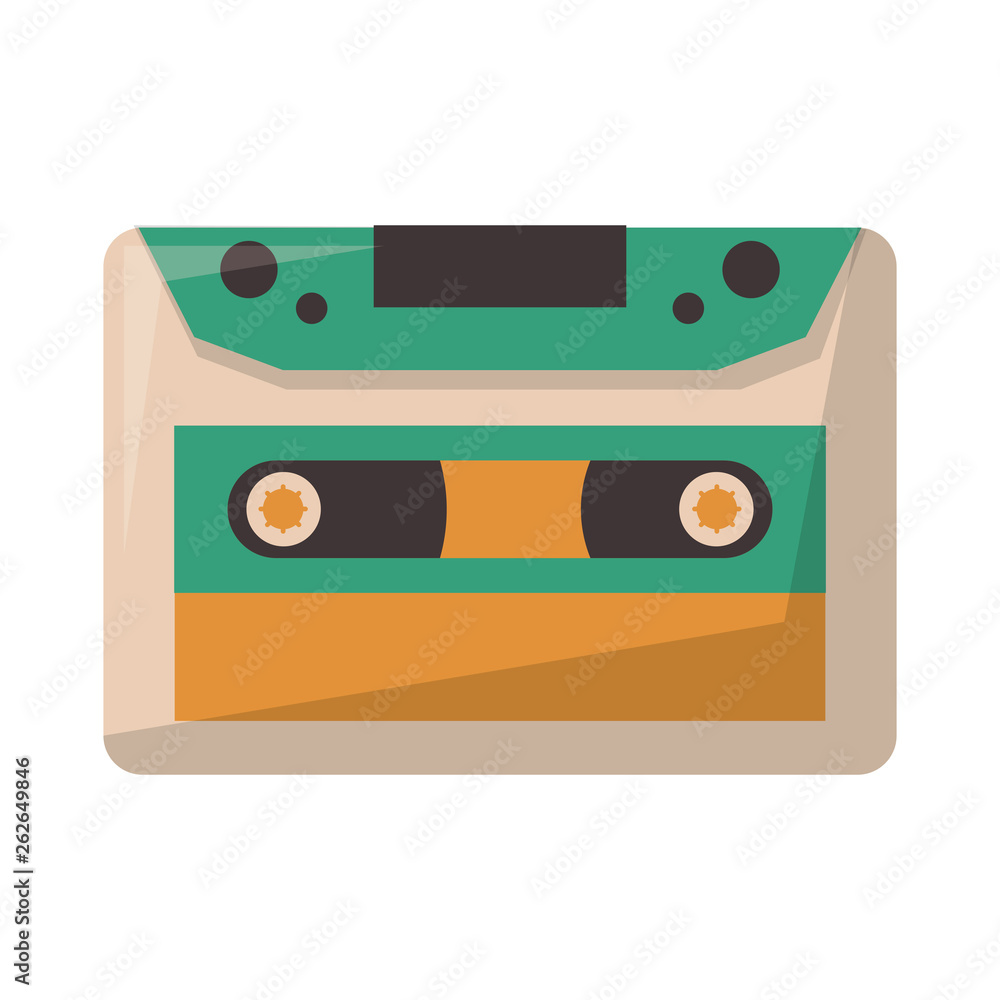 Fototapeta premium old music cassette symbol