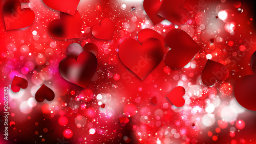 Red Heart Background