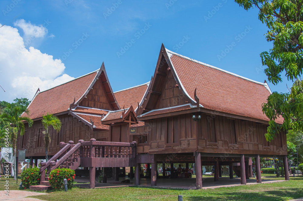 Old palace , Phatthalung Thailand : Old palace is the Phatthalung governors Residence for more than one hundred years ago.