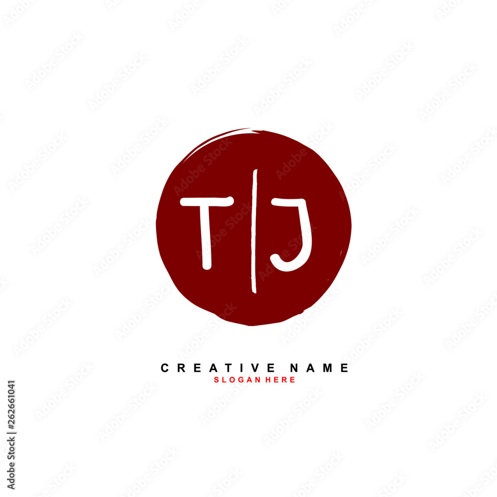 T J TJ Initial logo template vector T J TJ Initial logo template vector