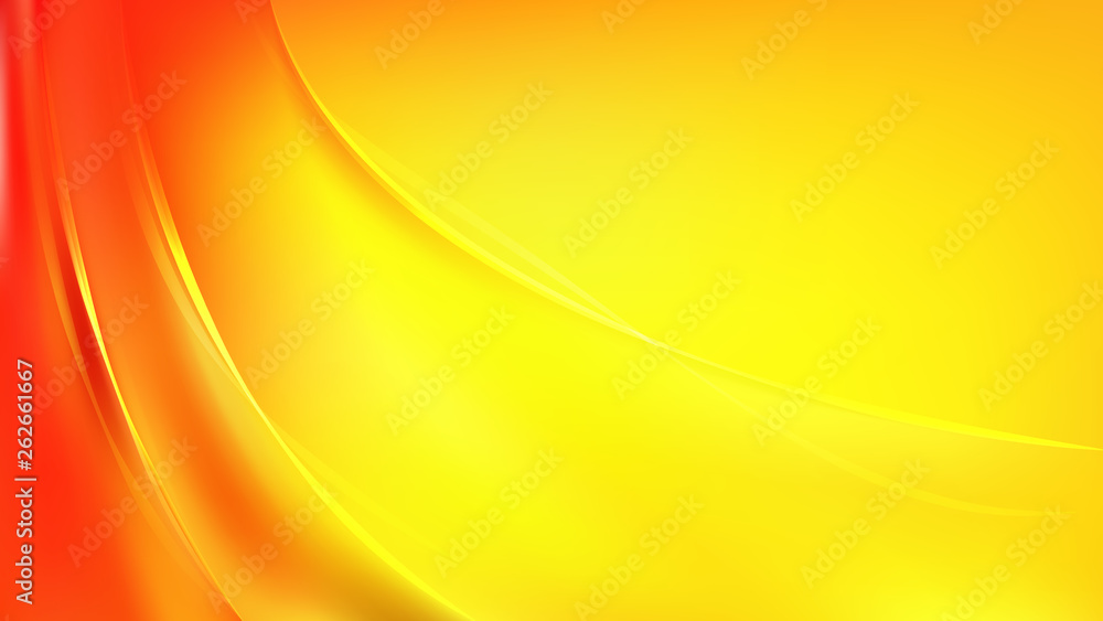 Red and Yellow Abstract Curve Background Vector Image Stock Vector | Adobe  Stock