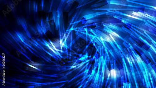 Abstract Cool Blue Asymmetric Random Twirl Striped Lines Background Image
