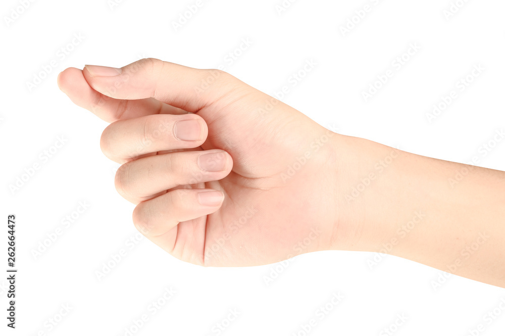 Hand hold virtual business card, credit card or blank paper Hand hold virtual business card, credit card or blank paper