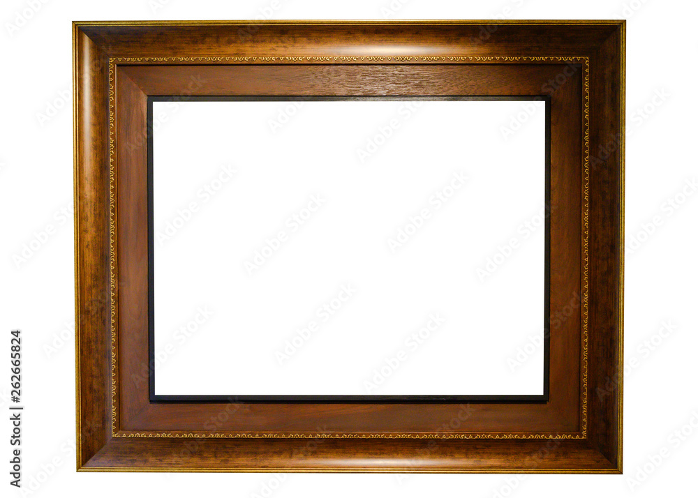 Brown Frame isolated on white background. Brown Frame isolated on white background.