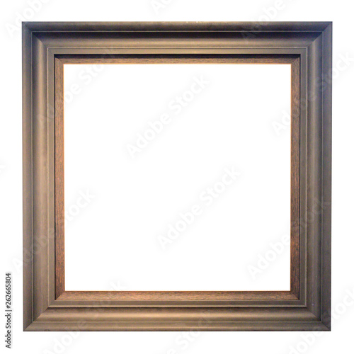 Brown Frame isolated on white background.