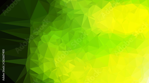 Abstract Green and Black Polygonal Background Design Vector Image