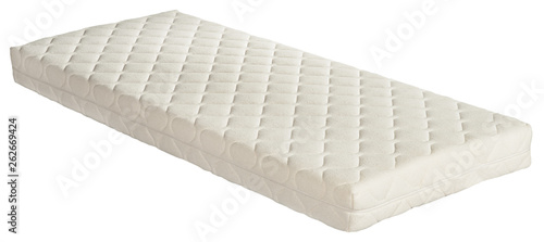 Orthopaedic mattress isolated on white