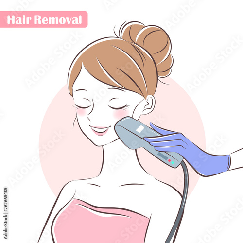 woman about hair removal