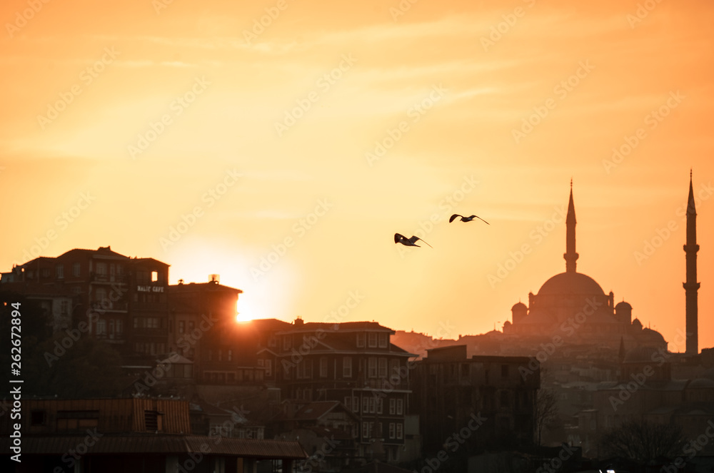 Beautiful Sunset in Istanbul