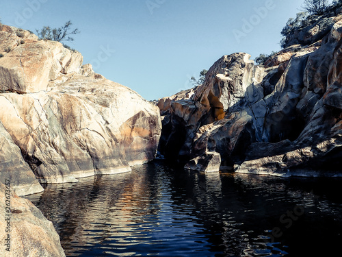 hiker in mountains