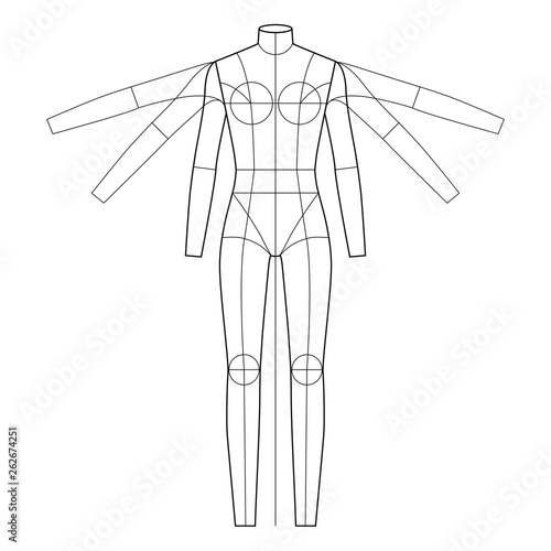 Fashion Flats Body Templates Female