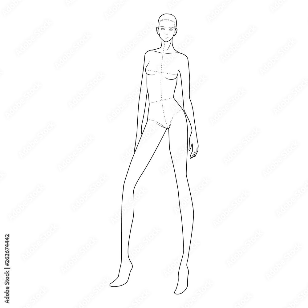 Fashion Figure Template 10 Head Fashion Figure Template 10 Head