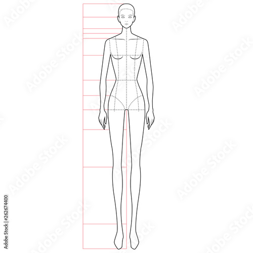 Fashion Figure Template 10 Head