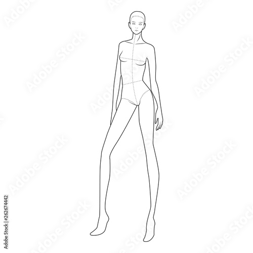 Fashion Figure Template 10 Head