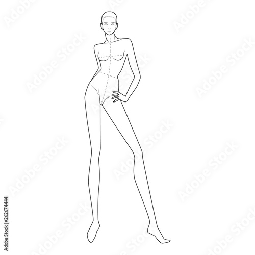 Fashion Figure Template 10 Head