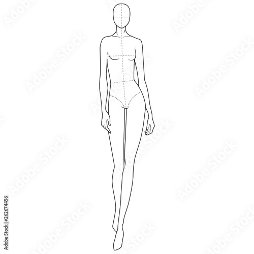 Fashion Figure Template 10 Head