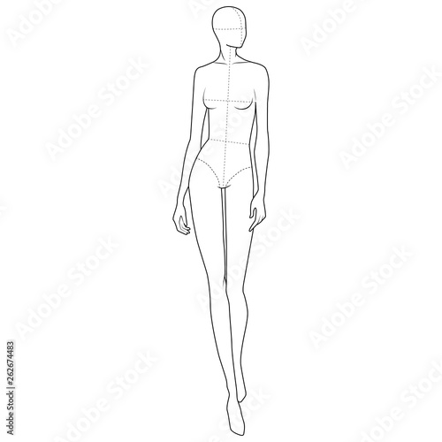 Fashion Figure Template 10 Head