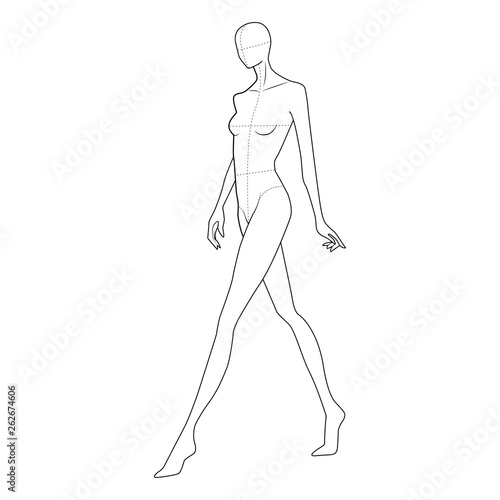 Fashion Figure Template 10 Head