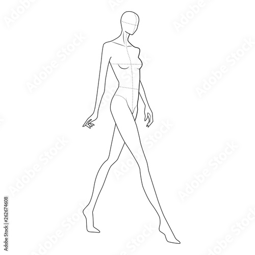 Fashion Figure Template 10 Head