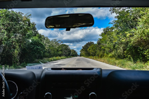 Road in Yucatan Mexico