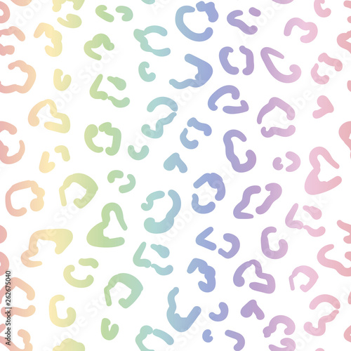 Leopard skin print of spot, stains. Seamless pattern with splash