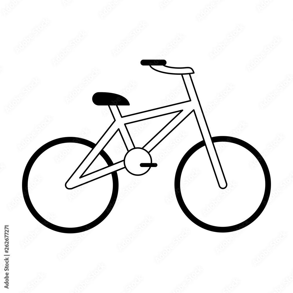 Bike sport vehicle isolated Bike sport vehicle isolated