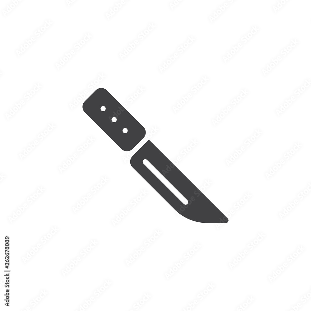 Kitchen knife vector icon. filled flat sign for mobile concept and web design. Chef cooking knife glyph icon. Symbol, logo illustration. Pixel perfect vector graphics Kitchen knife vector icon. filled flat sign for mobile concept and web design. Chef cooking knife glyph icon. Symbol, logo illustration. Pixel perfect vector graphics