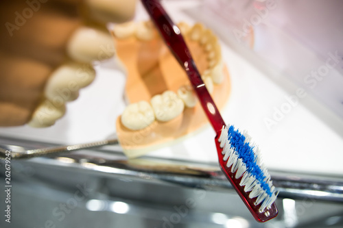 Brush your teeth, plastic dentures