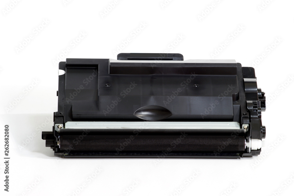 Big toner cartridge black isolated on white background. Big toner cartridge black isolated on white background.